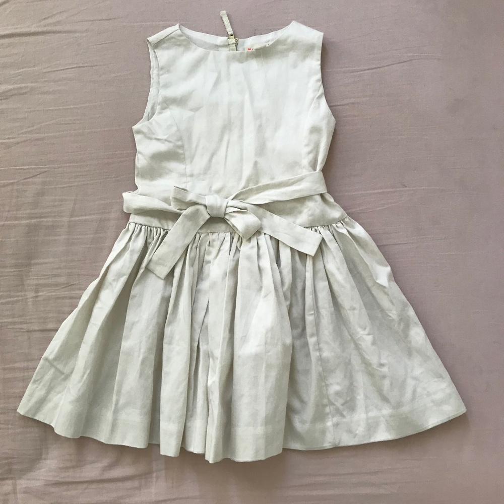 Crewcuts white dress size 4